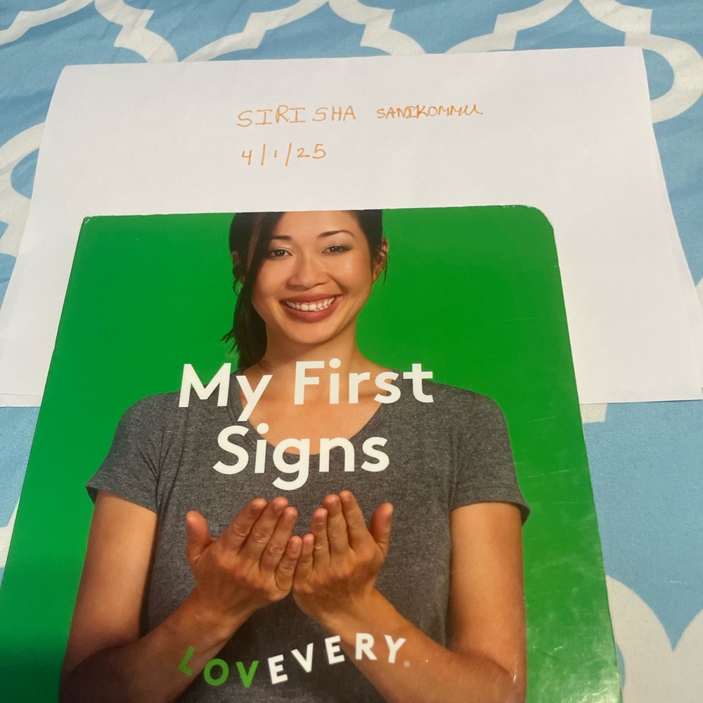 Lovevery My First Signs board book from the Inspector